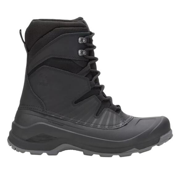 Kamik Mens Iceland Snow Boots US 12 EU 45 Black Grey Waterproof NWOB - Picture 2 of 13